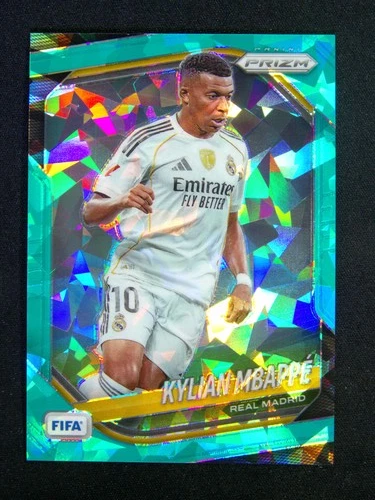 2025-26 Panini Prizm FIFA Kylian Mbappe #181 France Teal Ice /99 #F001