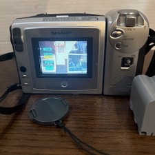Sharp Viewcam VL-H890U Hi8 Camcorder 220x Zoom Rotating Lens LCD Stabilization.