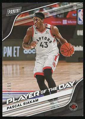 2020/21 Panini Player Of The Day #48 PASCAL SIAKAM ''TANGO'' Parallel Card #46/99