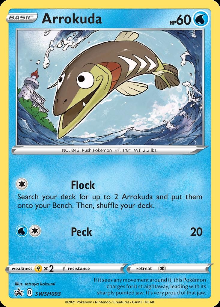Pokemon Arrokuda (SWSH093/332) SWSH Black Star Promos MP HOLO