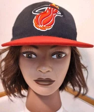 Miami Heat Mitchell And Ness Cap Hat Fitted 7 1/8 NBA Basketball 