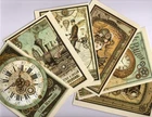 Stamperia VOYAGES FANTASTIQUES (6PK) HANDMADE EPHEMERA POCKET CARDS Double-Sided