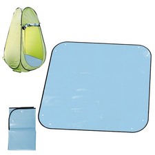 Lyreh Camp Shower Tent Floor Mat, 39.4x39.4in Changing 3'3" x 3'3", Blue