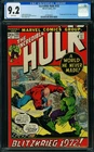 Incredible HULK  #155 Gorgeous WHITE PAGES!  High Grade!  CGC9.2   4519634012