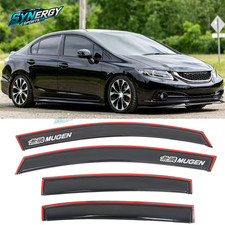 In Channel Window Visor For 12-15 Honda Civic Sedan Smoke Acrylic Rain Vent 4pcs In Channel Window Visor For 12-15 Honda Civic Sedan Smoke Acrylic Rain Vent 4pcs