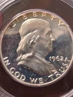 1962 Franklin Half Dollar PR 65 PROOF PCGS RATTLER holder -Free Shipping-