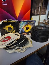 84 Vintage 45 RPM Vinyl Record Lot Country Rock Pop Oldies Estate Collection...