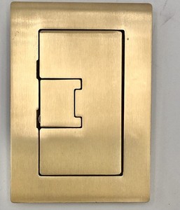 Carlon E9761BR Outlet Cover Only Brass Floor Single Great Used Condition