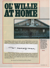 Willie Nelson at Home 1988 Picture Article 4 Page Clipping