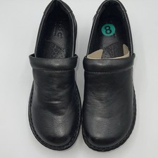 BOC Born Concept Clog Peggy Women's Sz 8 Black Leather Nurse Slip-On Career