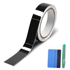  Gloss Black Vinyl Wrap for Chrome Delete 1 Inch x 30ft High Gloss Black