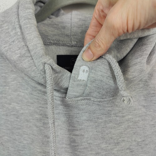 Lonely Ghost ILYSIB Hoodie Gray Mens XL Light Gray Heather Fleece Sweatshirt - Picture 5 of 9