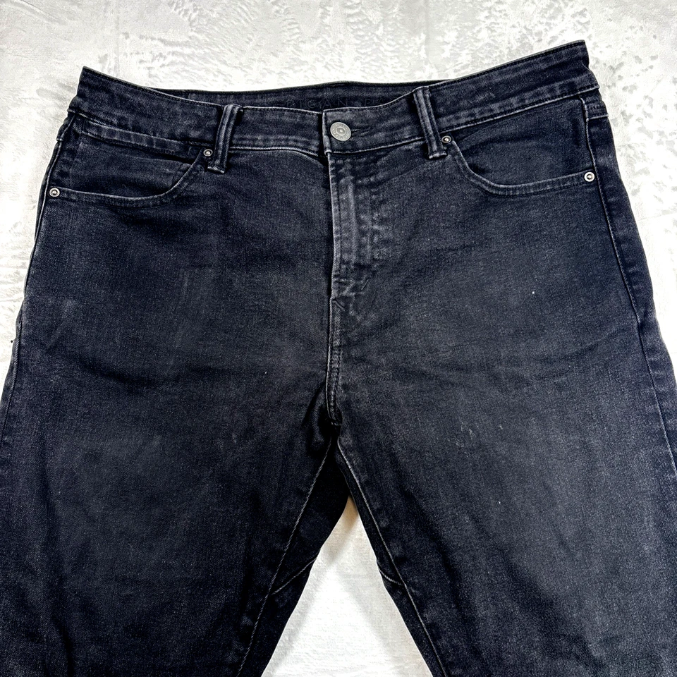 American Eagle Jeans Mens 36x30 Black Airflex Athletic Skinny Denim - Image 4 of 4