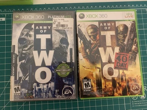 Microsoft Xbox 360 Army of Two (Platinum Hits) + The 40th Day Lot CIB