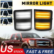 For 08-16 Ford F250 F350 F450 Super Duty LED Side Marker Mirror Signal Light US