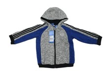 Image of  INFANT BOYS ADIDAS ORIGINALS FLEECE HOODED TRACKSUIT TOP 