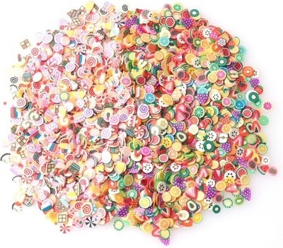 2000 Pcs 3D Polymer Fruit Slices for DIY Crafts, Resin Art & Accessories