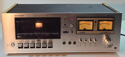Sharp RT-1157 Stereo Cassette Deck Powers On (For Parts or Repair / AS-IS)
