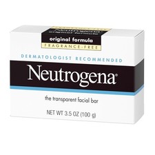 Neutrogena Original Transparent Facial Cleansing Bar, Fragrance-Free 3.5 oz.