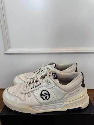 Sergio Tacchini Men's BB Court Lo Leather Sneaker, White