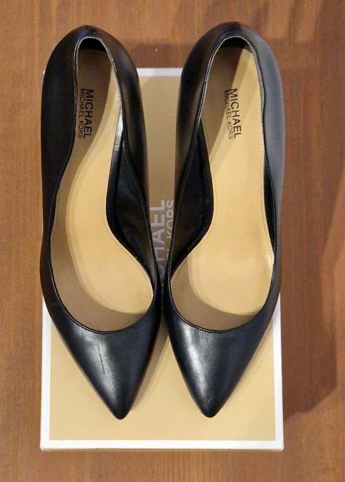 Décolleté stiletto Michael Kors, tacco, in pelle, nero, N.41,5 - Imagen 4 de 4