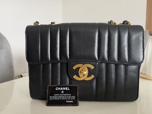 Chanel Vintage Chevron Hand Bag