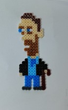 House M.D. Pixel Perler  Dr. Gregory House Character  Perler Art Charm     