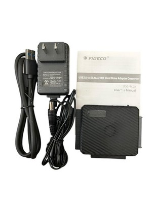 FIDECO USB 3.0 to SATA or IDE Adapter Hard Drive Adapter for 2.5 inch or 3.5 ...