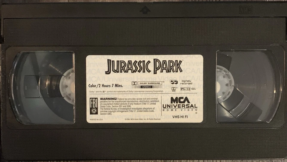 Lot Of 2: Jurassic Park VHS The Original And The Lost World ACCEPTABLE Universal Foto 4 de 4