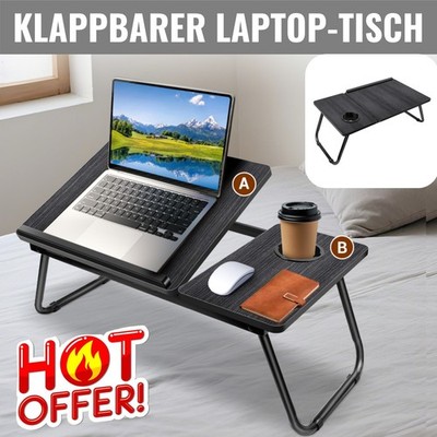 Folding Laptop Bed Table Sofa Breakfast Tray Portable Computer Lap Desk Stand