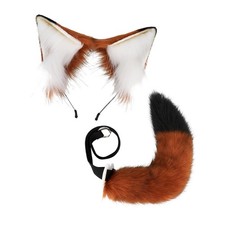 Cat Ears and Tail Set Hair Band Cosplay Supplies for Festival Stage Performance
