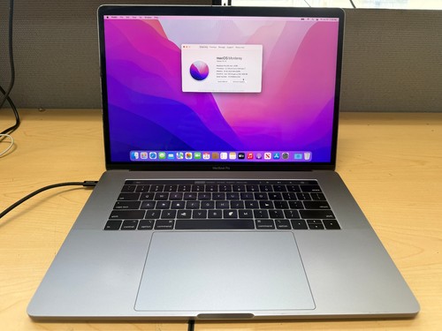 Apple MacBook Pro 15” 2018 A1990 Silver i7 2.2GHz 16GB 256GB Batt Needs Service