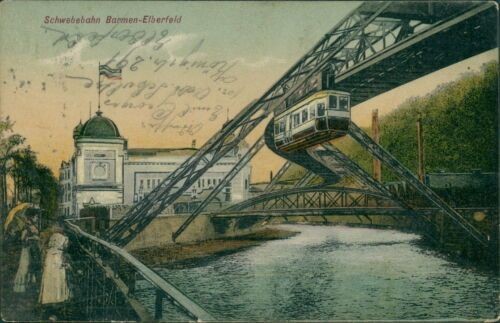 Postcard suspension railway Barmen-Elberfeld 1911 (No. 880)