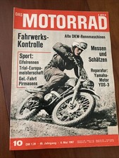 Revue magazine moto "das Motorrad" N° 10 1967 Yamaha YDS 3 DKW trial Sancerre