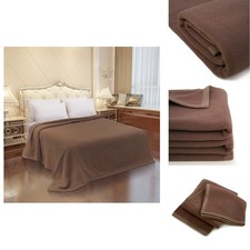 Mingqiu Heavy Warm 100 Pure Zealand Wool Blanket 500Gsm Soft Large Queen/Full