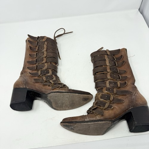 RARE Freebird STOKE Boots Womens Size 7 Boots Buckles Harness - Picture 8 of 11