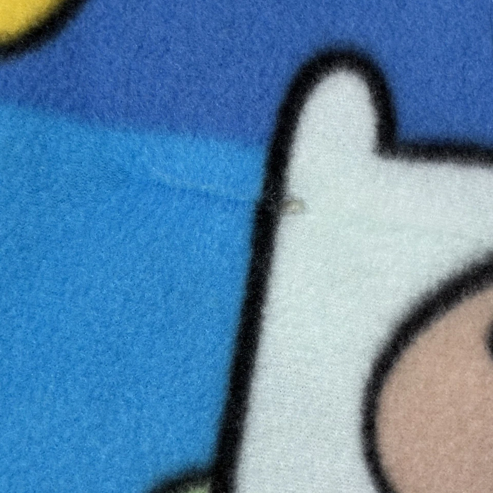 Manta de tiro suave Finn & Jake Adventure Time 44" x 56" rara Harley error de etiqueta Foto 2 de 4