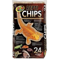 Zoo Med Repti Chips Aspen Wood Substrate Bedding for Reptiles  Snakes, 24qt