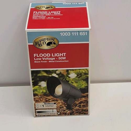 NEW - Hampton Bay Black Low Voltage Halogen Flood Light 50W 1003 111 651 - Picture 24 of 24