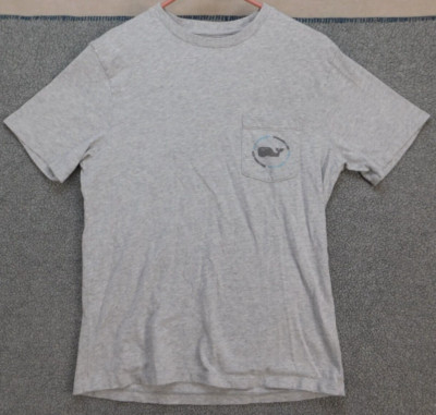 Vineyard Vines Logo Pocket T-shirt Men's S Gray Graphic Two-sided Colorado