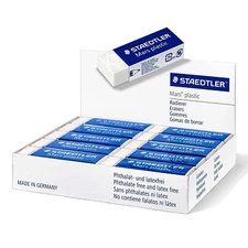 Staedtler Mars Erasers Plastic Rubber erasers - Box of 20 - 526 50