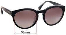 SFx Replacement Sunglass Lenses Fits Coach Hc8056f Kylie - 53mm Wide
