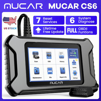 MUCAR CS6 Auto OBD2 Diagnostic Scan Tool Scanner Code Reader ABS SRS E/CM T/CM 
