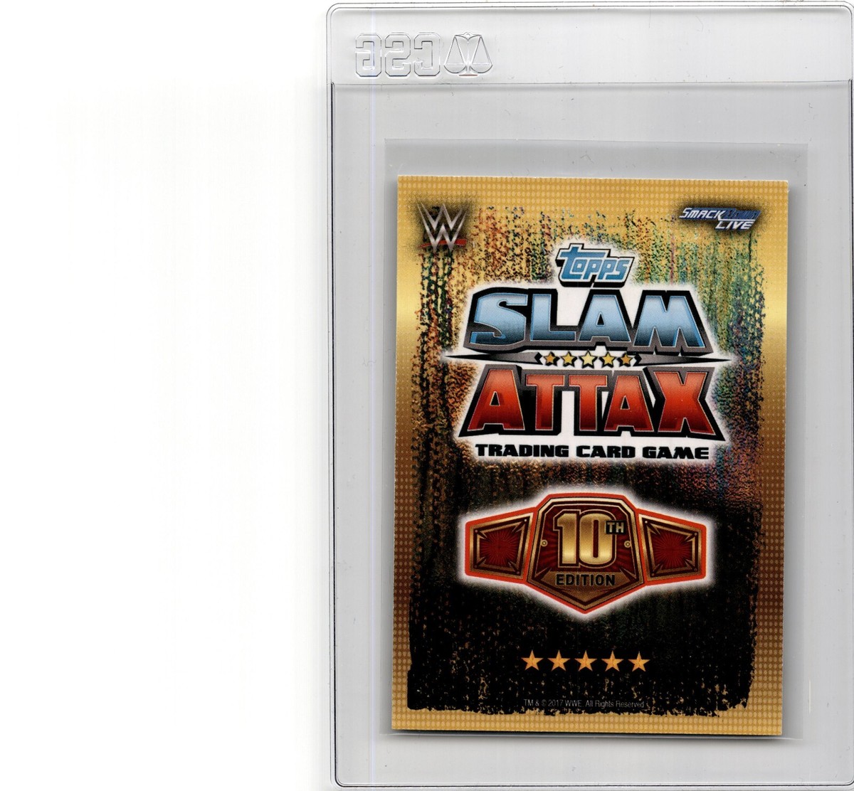 2017 Topps WWE Slam Attax 10th Edition Gold Champion