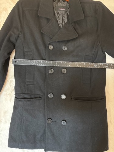 Zara Men's Sport Blazer Men Size 38 Black Double Breasted EUC Made in China - Picture 7 of 15