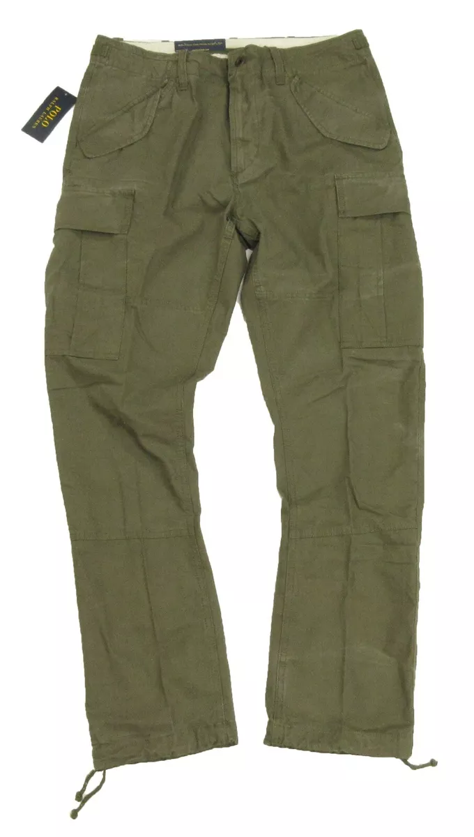 Polo Ralph Lauren Men's Olive Green Classic Fit Utility Surplus Cargo Pants