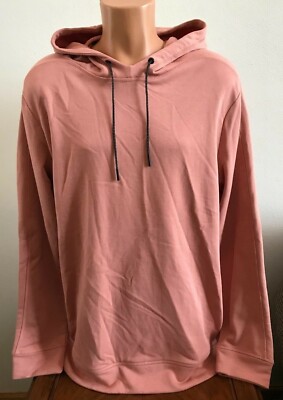 Puma Pullover Hoodie Sweatshirt Stamped Long Sleeve Peachy Brown $140 Men's M