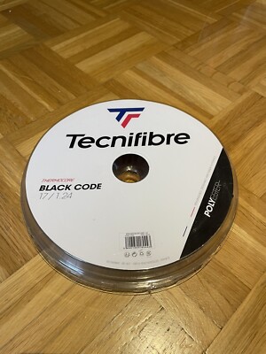 Tennissaite Tecnifibre Black Code 1.24mm 12 Meter v.d. Rolle