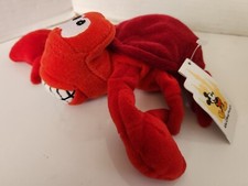 NWT WALT DISNEY WORLD PARKS Exclusive Little Mermaid SEBASTIAN Bean Bag Plush