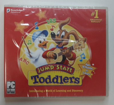 JumpStart Toddler PC CD ROM (2007) Knowledge Adventure Educational NEW SEALED